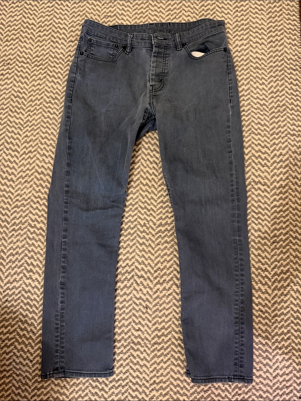 Levi 511 Men’s Slim Straight Jeans in Grey Blue
